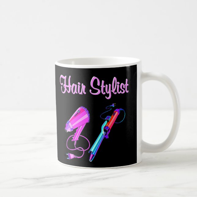 PHANTASTISCH HAIR STYLIST-T-SHIRTS UND -GIFTE KAFFEETASSE (Rechts)