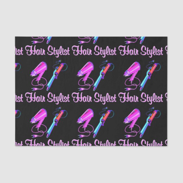 PHANTASTISCH HAIR STYLIST-T-SHIRTS UND -GIFTE SEIDENPAPIER (Vorderseite)