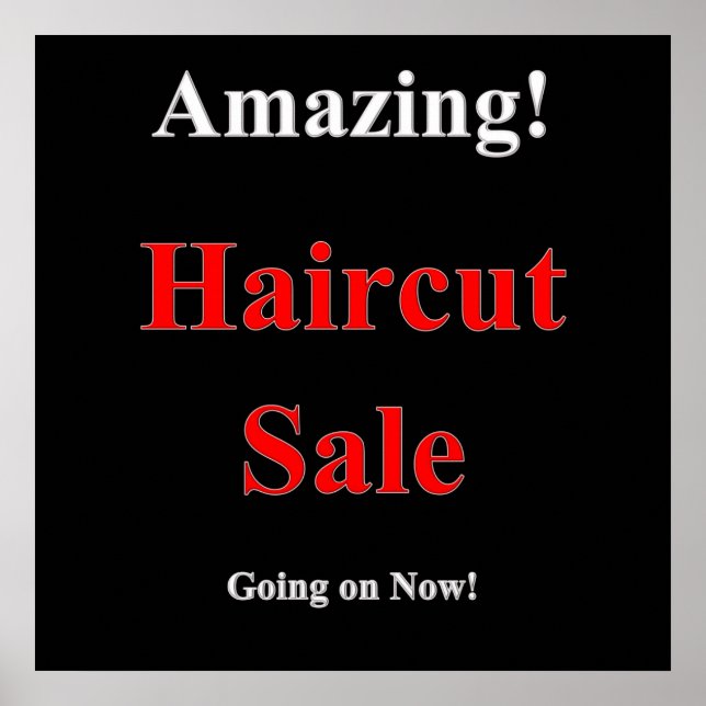 Phantastisch Haircut Sale Poster Matte (Vorne)