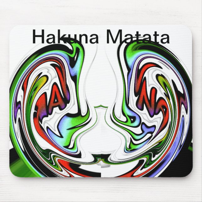 Phantastisch Hakuna Matata Whirlpool Kunstdrucken Mousepad (Vorne)