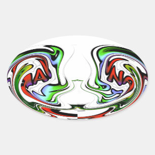 Phantastisch Hakuna Matata Whirlpool Kunstdrucken Ovaler Aufkleber