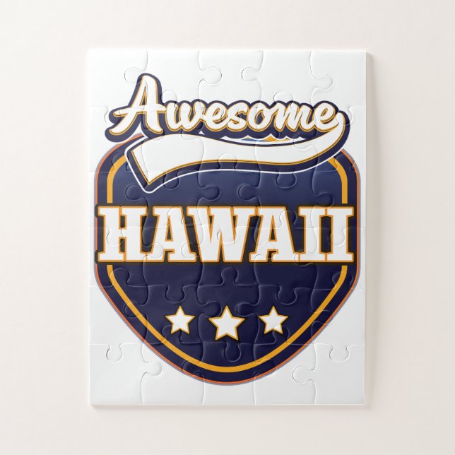 Phantastisch Hawaii Sportlogo Puzzle (Vertikal)