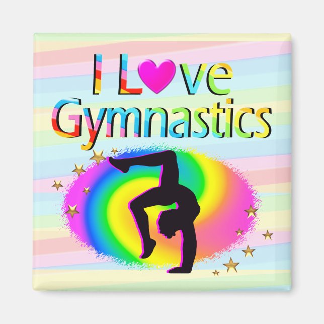 PHANTASTISCH I LIEBE GYMNASTICS MAGNETS MAGNET (Vorne)