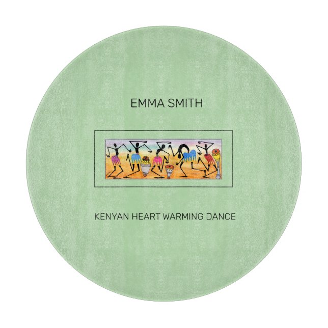 Phantastisch Kenyan Heart Erwärmung Dance Schneidebrett (Vorderseite)