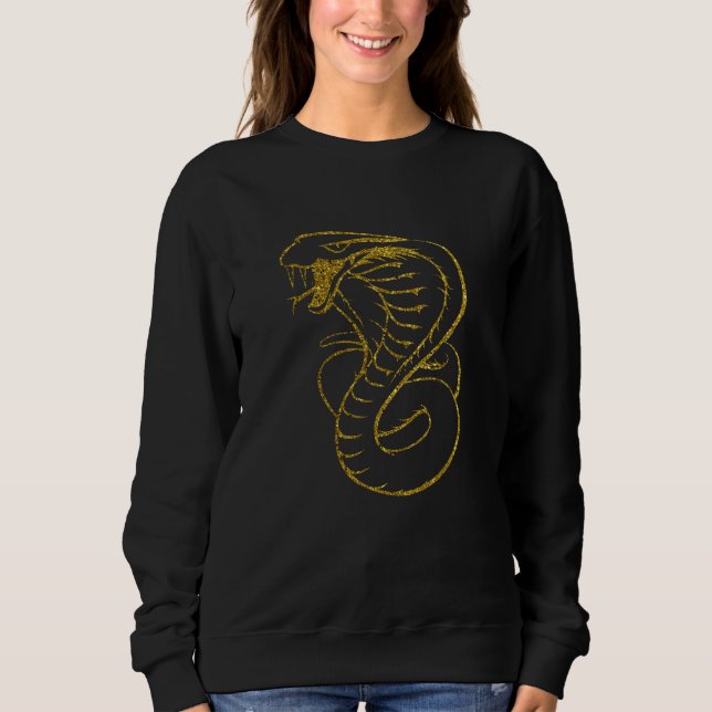 Phantastisch King Cobra Snake Sweatshirt (Vorderseite)