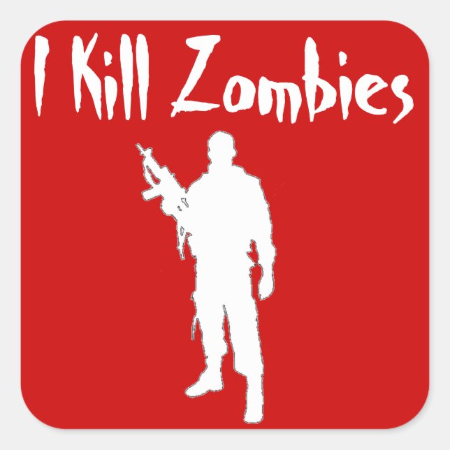 PHANTASTISCH KÖNNE ICH ZOMBIES - STICKER (Vorderseite)