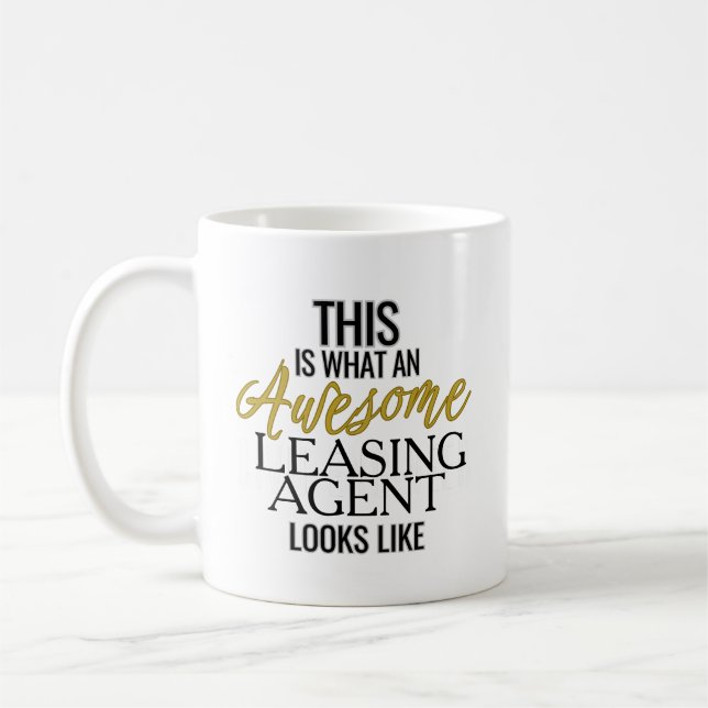 Phantastisch Leasing-Agent | Funny Gift Kaffeetasse (Links)