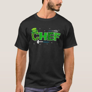Phantastisch Leopard Glitzer Koch St Pattys Day Sh T-Shirt