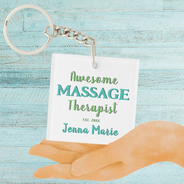 Phantastisch Massagetherapeut individuell Schlüsselanhänger (Awesome Massage Therapist Custom Keychain)