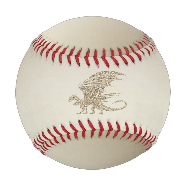 Phantastisch Mosaik Dragon Golden Baseball (Vorderseite)
