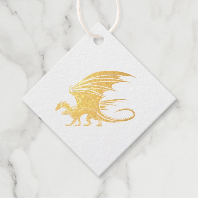 Phantastisch Mosaik Dragon Golden Geschenkanhänger (Vorderseite)