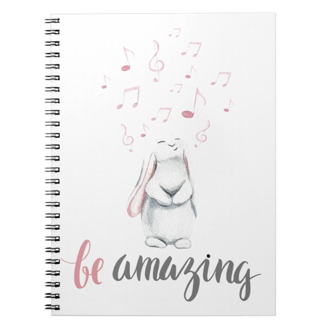 Phantastisch Music Bunny Notizblock (Vorderseite)