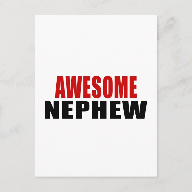 PHANTASTISCH NEPHEW POSTKARTE (Vorderseite)