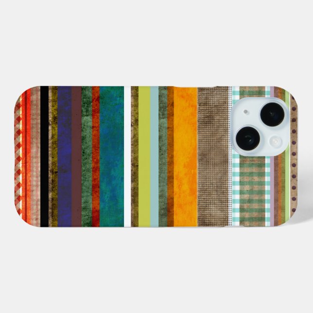 Phantastisch Neues iPhone Graue gestreifte Kunst Case-Mate iPhone Hülle (Rückseite (Horizontal))