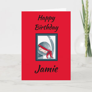 Phantastisch Niedlich Ninja Karte