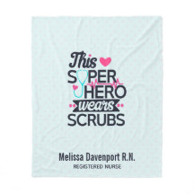 Phantastisch Nurse Superhero Sprichwort Typografie