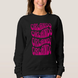 Phantastisch Orlando Florida Groovy Retro gestört Sweatshirt
