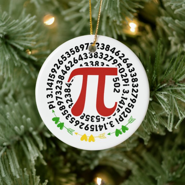 Phantastisch Pi Symbol Pi Day Math Lehrer Keramik Ornament (Baum)