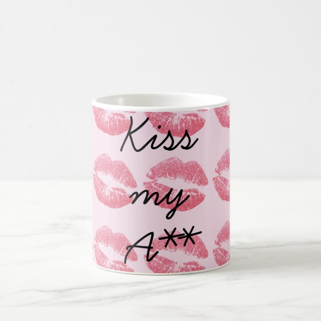 Phantastisch Pink Kisses Kaffeetasse (Mittel)