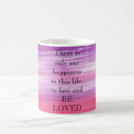 Phantastisch Pink Paint with Liebe a quote Kaffeetasse