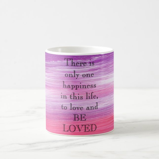 Phantastisch Pink Paint with Liebe a quote Kaffeetasse (Mittel)