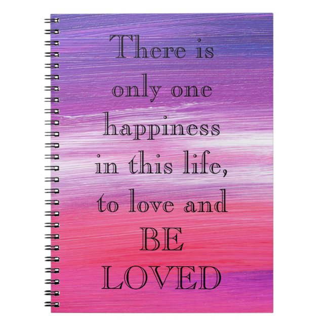 Phantastisch Pink Paint with Liebe a quote Notizblock (Vorderseite)