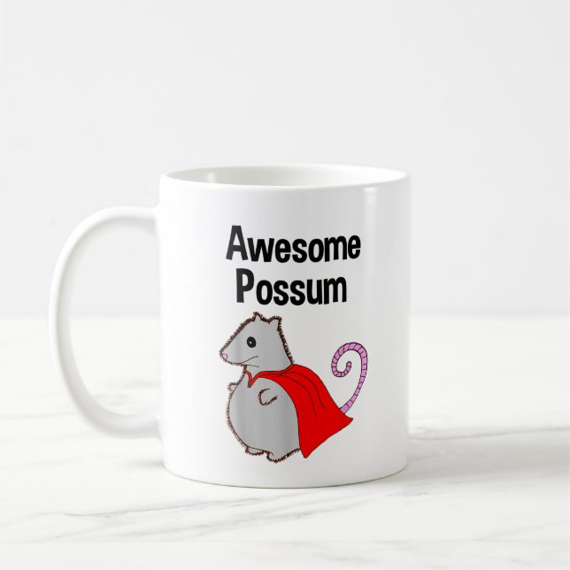 Phantastisch Possum Funny, Niedlich. tierisches Lo Kaffeetasse (Links)
