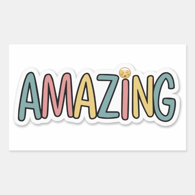 Phantastisch Rechteckiger Aufkleber (Vorderseite)