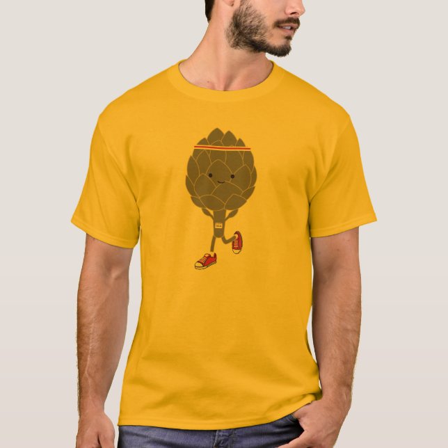Phantastisch Retro Kawaii Artichoke Runner T-Shirt (Vorderseite)