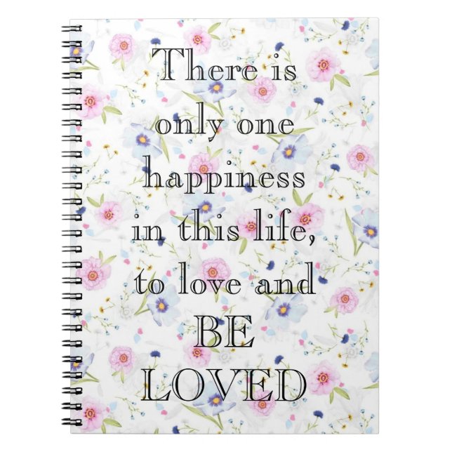 Phantastisch rosa Farbe mit Liebe eines Zitat-Note Notizblock (Vorderseite)