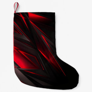 Phantastisch rot bis zum Punktabstraktdesign Kleiner Weihnachtsstrumpf