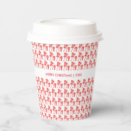 Phantastisch, Rote Silhouette, glücklicher Tanz Pappbecher