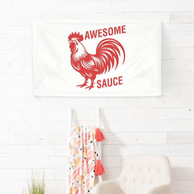 Phantastisch Sauce Rooster Funny Banner (Insitu)