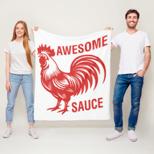 Phantastisch Sauce Rooster Funny Fleecedecke