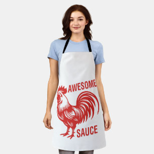 Phantastisch Sauce Rooster Funny Schürze