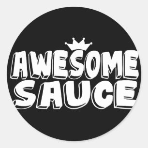 Phantastisch Sauce Runder Aufkleber