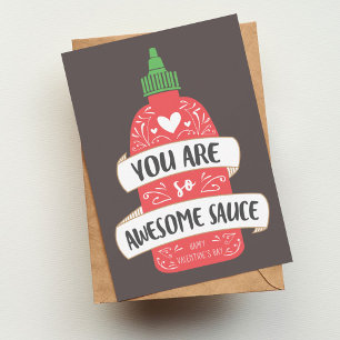 Phantastisch Sauce Valentine Mitteilungskarte