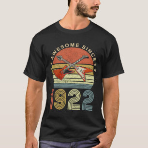 Phantastisch Seit 1922 Vintag 1922 100. Geburtstag T-Shirt