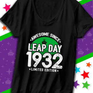 Phantastisch seit 1932 Leap Year Day Feb 29 Geburt T-Shirt