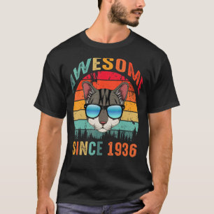 Phantastisch seit 1936 87. Geburtstag für Katze T-Shirt