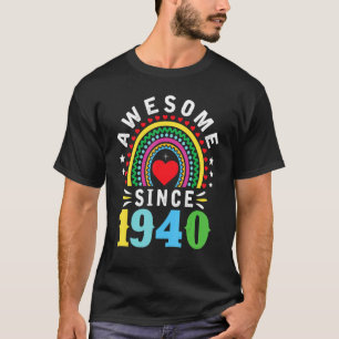 Phantastisch seit 1940 82. Geburtstag Regenbogen G T-Shirt