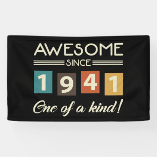 Phantastisch seit 1941 Retro 80. Geburtstag Banner