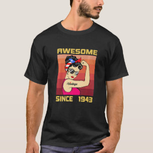 Phantastisch seit 1943 78 Jahre alt für Frauen Ret T-Shirt
