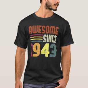 Phantastisch Seit 1943 80. Geburtstag Retro Vintag T-Shirt