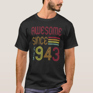 Phantastisch seit 1943 80 Jahre alt 80. Geburtstag T-Shirt
