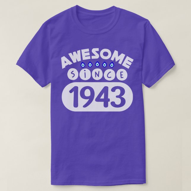 Phantastisch seit 1943 T-Shirt (Design vorne)