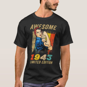 Phantastisch seit 1943 zum Geburtstag von Frauen T-Shirt
