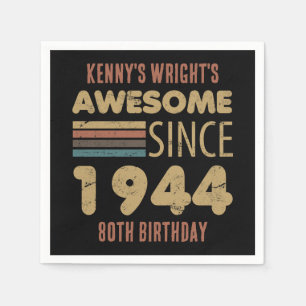 Phantastisch seit 1944 80. Geburtstag Serviette