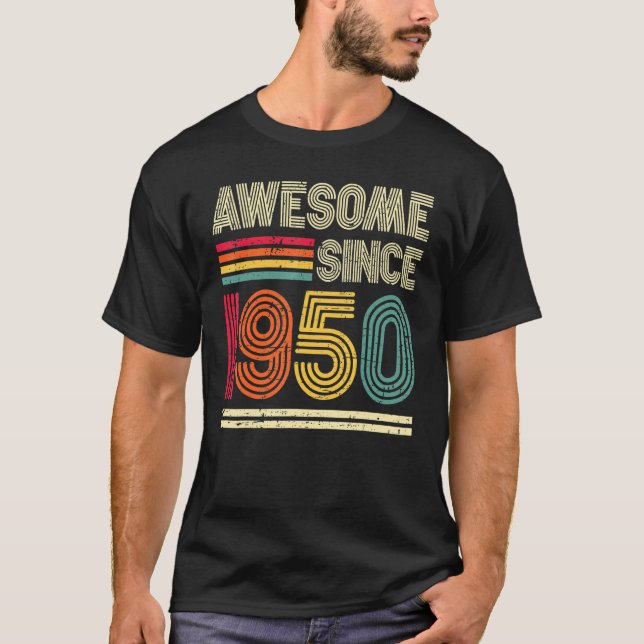 Phantastisch seit 1950 73. Geburtstag Retro T-Shirt (Vorderseite)