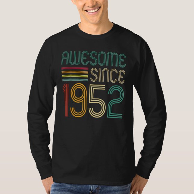 Phantastisch seit 1952 70. Geburtstag Retro T-Shirt (Vorderseite)